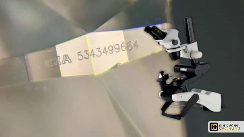 HRD D Scope dùng để soi mã số kim cương chính xác