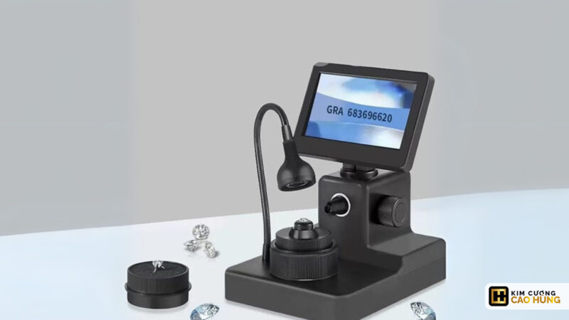 Máy soi mã cạnh kim cương Diamond Girdle Viewer TYPE-I hiển thị rõ ràng khắc laser trên màn hình kỹ thuật số